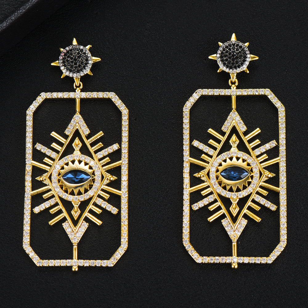 2019 Devil Eye Crystal Earrings - Tarot Series
