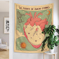 Boho Sun Moon Tarot Tapestry Wall Art for Kids Room