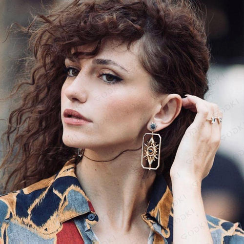 2019 Devil Eye Crystal Earrings - Tarot Series
