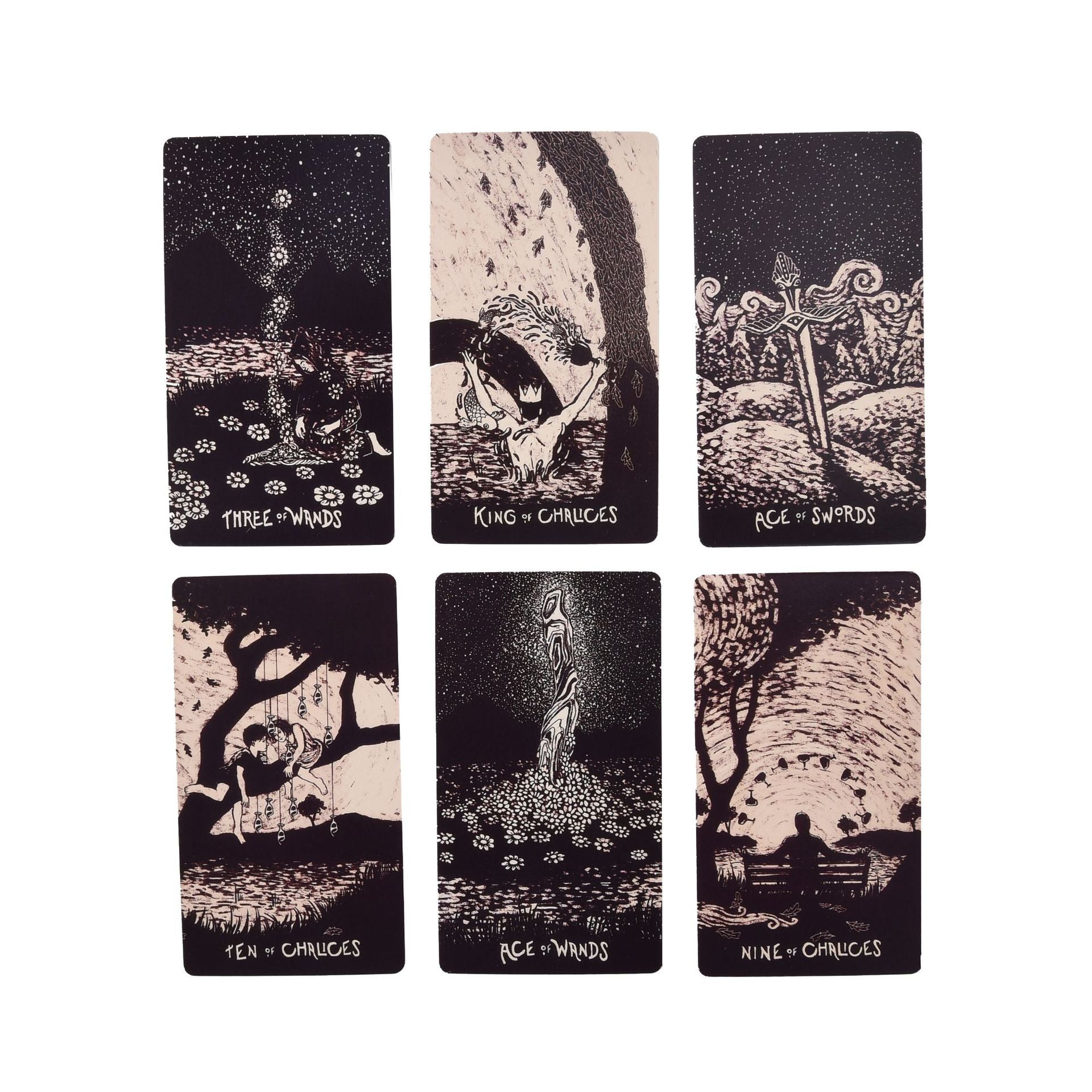 Black and White Light Visions Tarot Cards Set