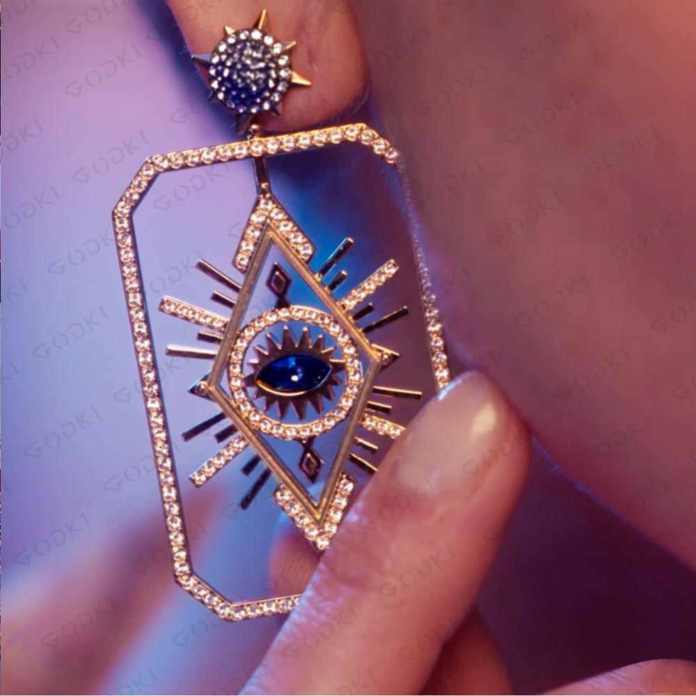 2019 Devil Eye Crystal Earrings - Tarot Series