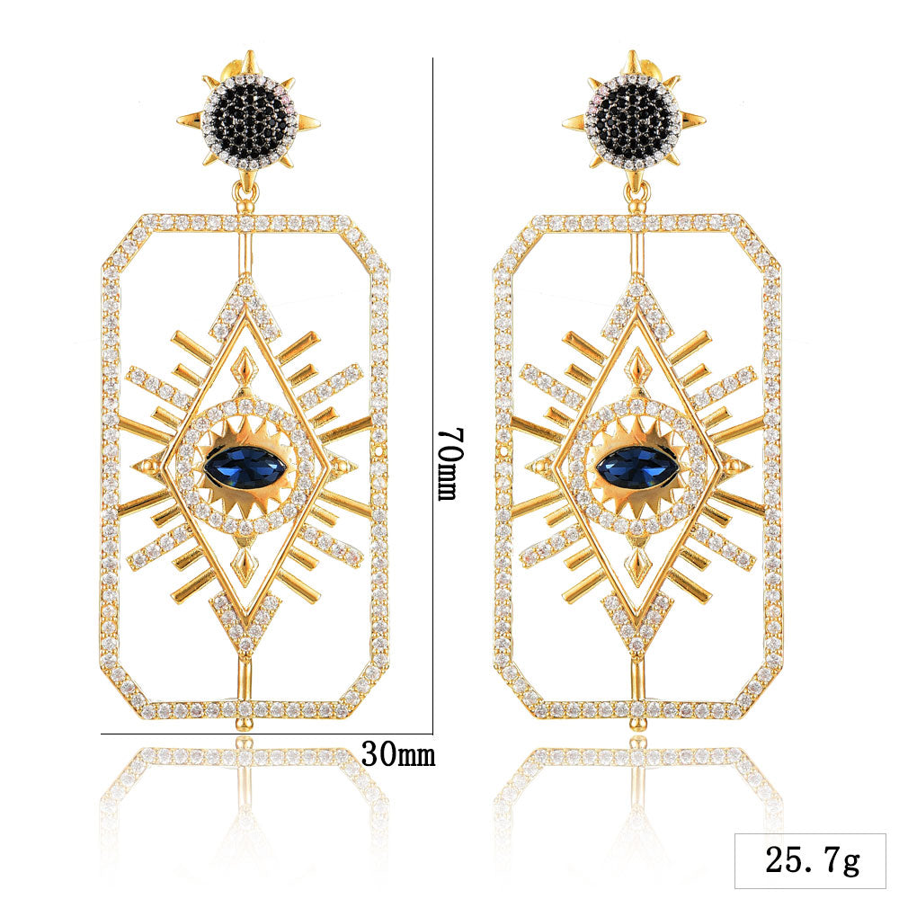 2019 Devil Eye Crystal Earrings - Tarot Series