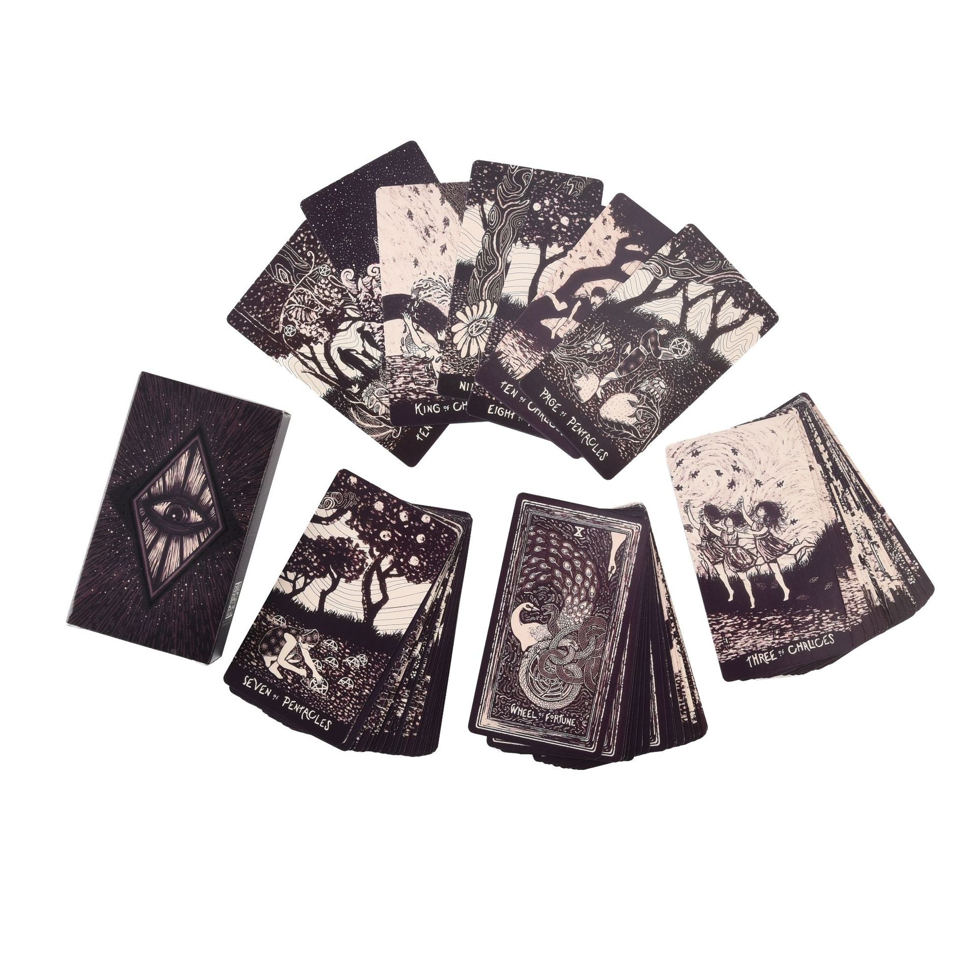 Black and White Light Visions Tarot Cards Set